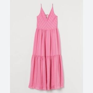 Sz M H&M Pink Silky Dress